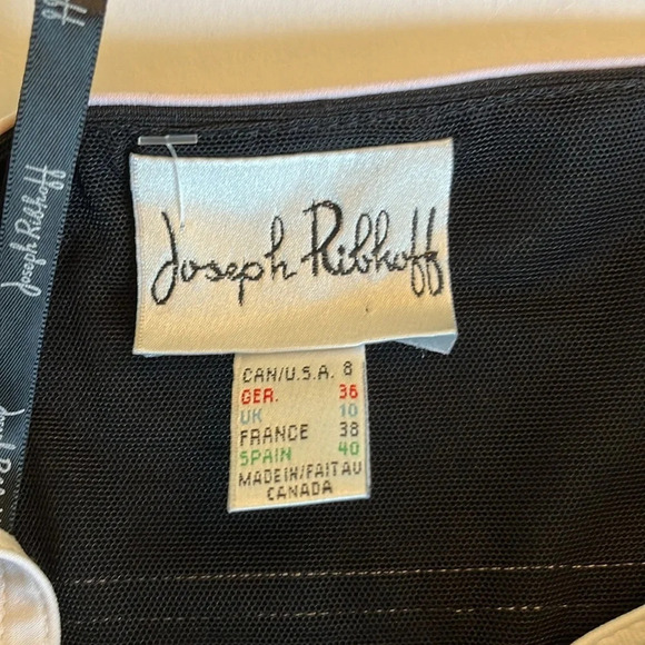 Joseph Ribkoff pedlum tank top. Black and pink size 8/medium - Picture 6 of 9